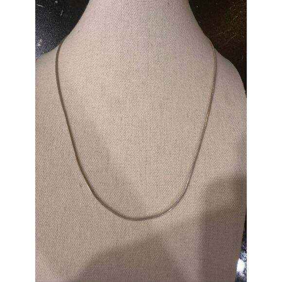 Genuine Sterling Silver 925 Omega/Snake Chain Necklace 18" length classic style - Picture 2 of 5